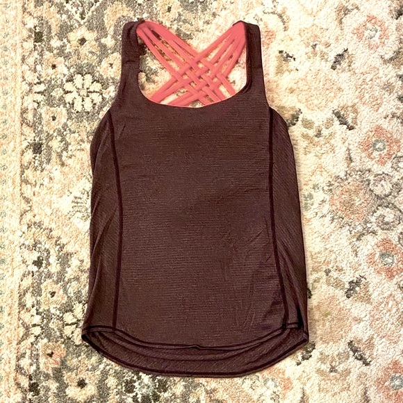 lululemon athletica Tops - Lululemon Athletica Purple / peach Size 2 Tank Top